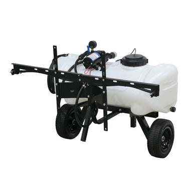 15 Gallon Deluxe Pull Behind Broadcast Sprayer - 2.2GPM, 7' Swath