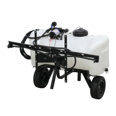 25 Gallon Deluxe Pull Behind Broadcast Sprayer - 2.2GPM, 7' Swath